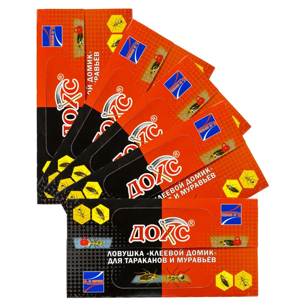 ДОХС клеевая ловушка от тараканов и муравьев, 1 шт 5 упак