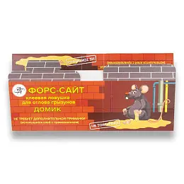 Форсайт (Форссайт) клеевые ловушки для грызунов, крыс и мышей (арахис) (домик), 5 шт. Фото N4