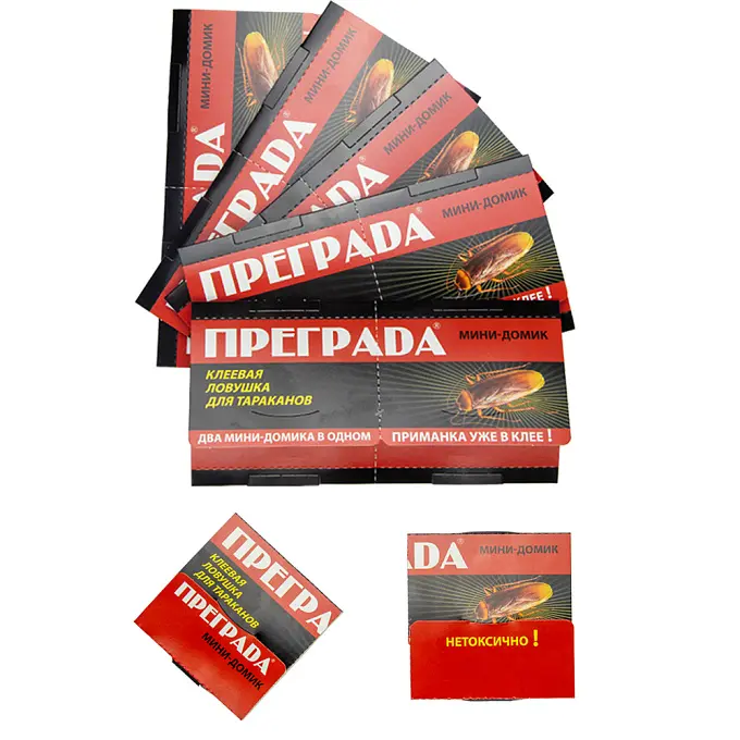 Преграда МИНИ клеевая ловушка от тараканов, 1 шт 4 упак
