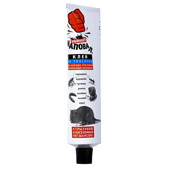 Наповал клей от грызунов, крыс и мышей, 135 г. Фото N2