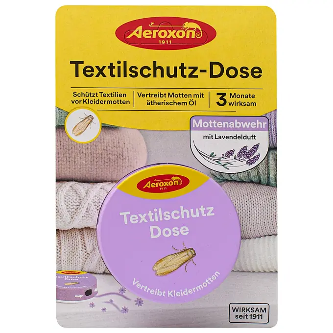 Aeroxon (Аэроксон) Textilschutz-Dose бокс с натуральным лавандовым маслом от моли, 1 шт