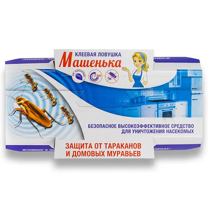 Машенька клеевая ловушка от тараканов, 1 шт