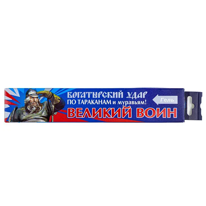Великий Воин гель от тараканов и муравьев (синий) (туба), 80 г. Фото N3