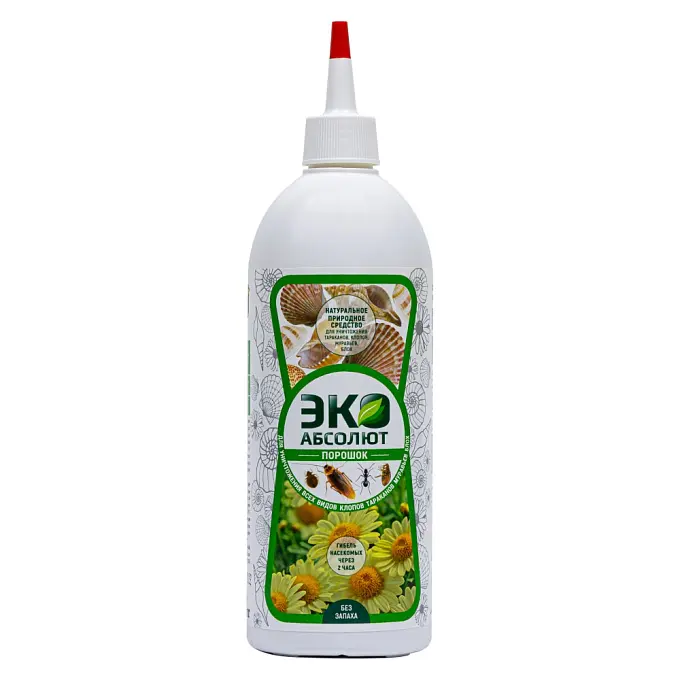 Абсолют ЭКО порошок от клопов, тараканов, блох, муравьев, 500 мл