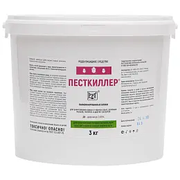 Песткиллер приманка от грызунов, крыс и мышей (ведро) (парафинированные блоки), 3 кг