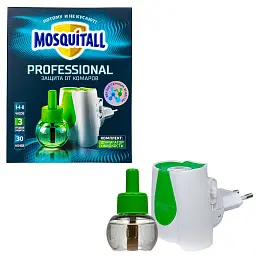 Mosquitall (Москитол) Professional электрофумигатор и жидкость от комаров (30 ночей), 1 шт. Фото N9
