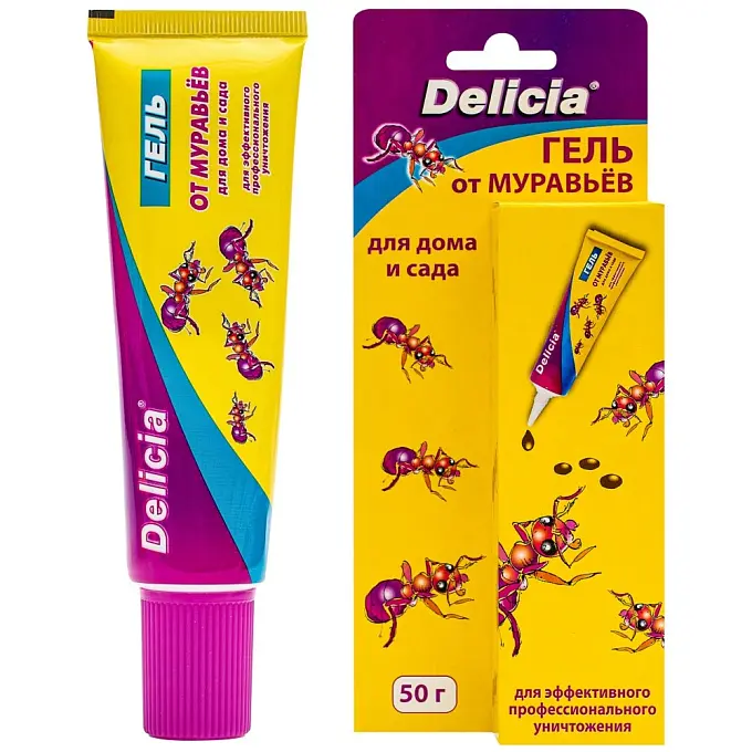 Delicia (Делиция) гель от муравьев (туба), 50 г