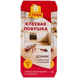 Бдительный Страж клеевая ловушка от тараканов и муравьев, 1 шт