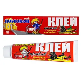 Домовой Прошка клей от грызунов, крыс и мышей, 135 г