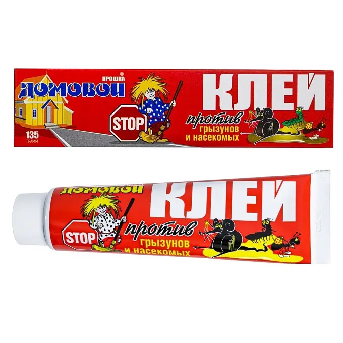 Домовой Прошка клей от грызунов, крыс и мышей, 135 г