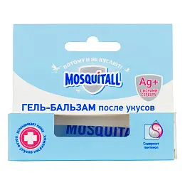 Mosquitall (Москитол) Гипоаллергенная защита гель-бальзам после укусов насекомых, 10 мл. Фото N2