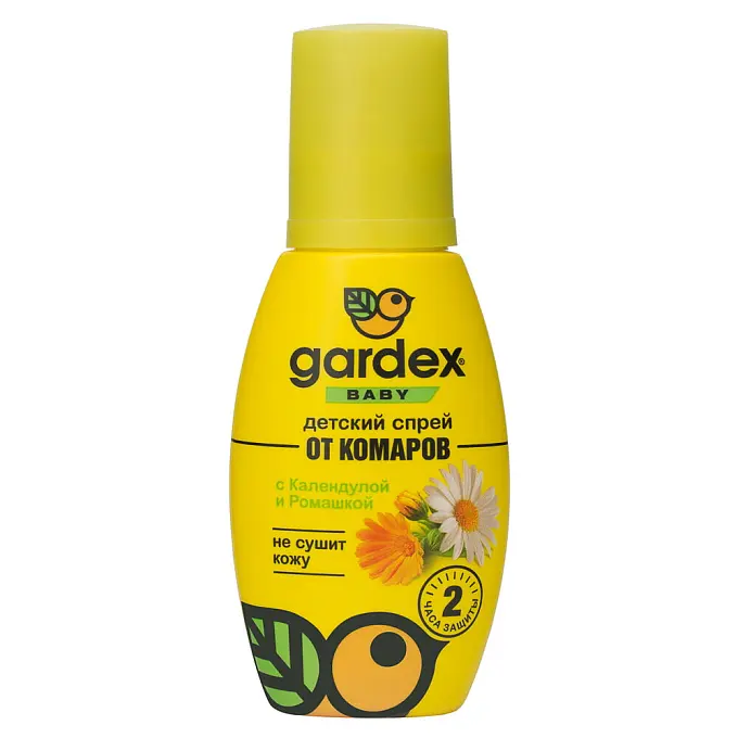 Gardex (Гардекс) Baby спрей от комаров (календула, ромашка) (для детей), 100 мл