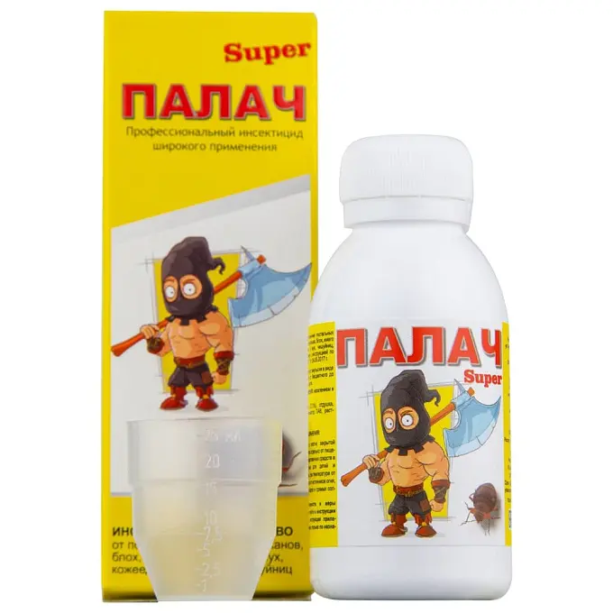 Палач "Super" средство от клопов, тараканов, блох, муравьев, 100 мл. Фото N2