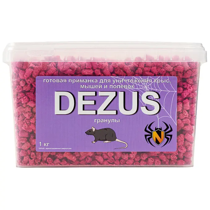 Dezus (Дезус) приманка от грызунов, крыс и мышей (гранулы), 1 кг