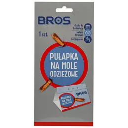 Bros (Брос) клеевая ловушка-домик для отлова одежной моли с феромоном, 1 шт
