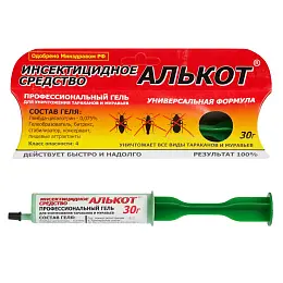Алькот гель от тараканов и муравьев (шприц), 30 г