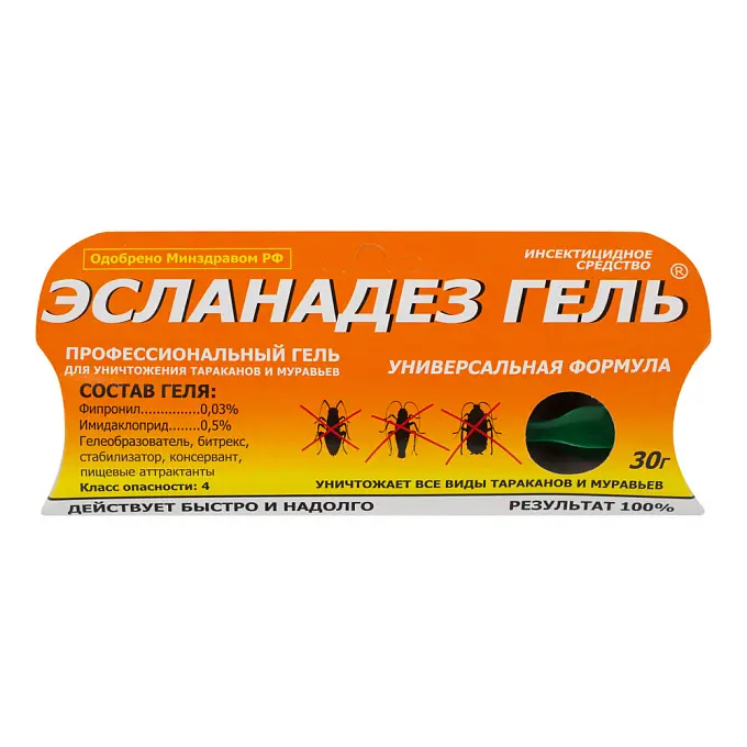 Эсланадез гель от тараканов и муравьев (шприц), 30 г. Фото N3