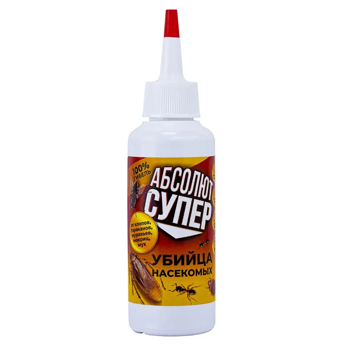 Абсолют Супер дуст от клопов, тараканов, блох, муравьев, мух, крысиных клещей, 70 г