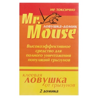 Средство Mr.Mouse (Мистер Маус) клеевая ловушка от грызунов (домик) фото
