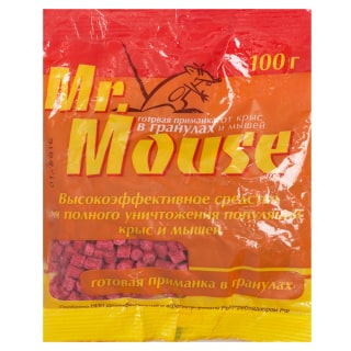 Средство Mr.Mouse (Мистер Маус) приманка от крыс и мышей (гранулы) фото