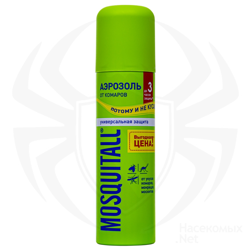 Mosquitall (Москитол) "Универсальная защита" аэрозоль от комаров, 150 мл