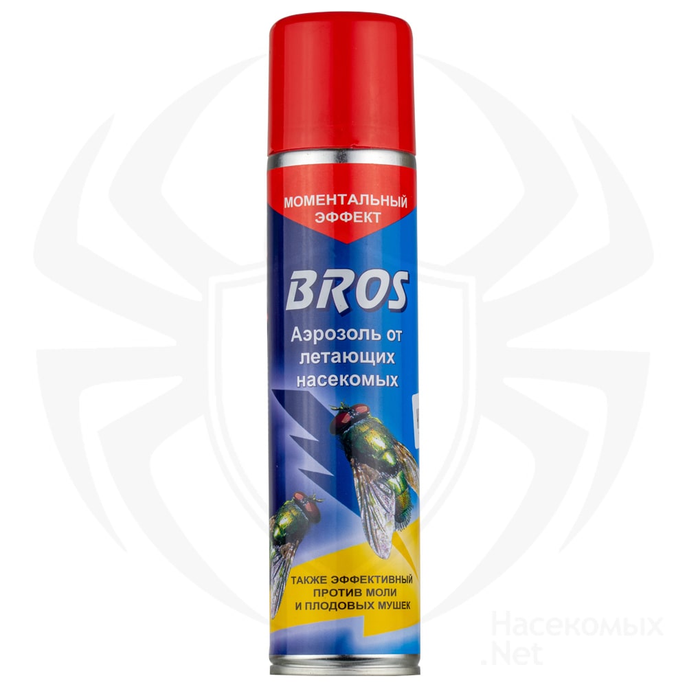 Bros (Брос) аэрозоль от мух, моли, мушек (от летающих насекомых), 250 мл. Фото N3