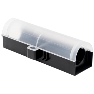 Контейнер PA104UV контейнер для раскладки родентицидов "Прозрачная крышка" (оснащен замками, креплением к полу, системой крепления приманки) (297x87x90), 1 шт