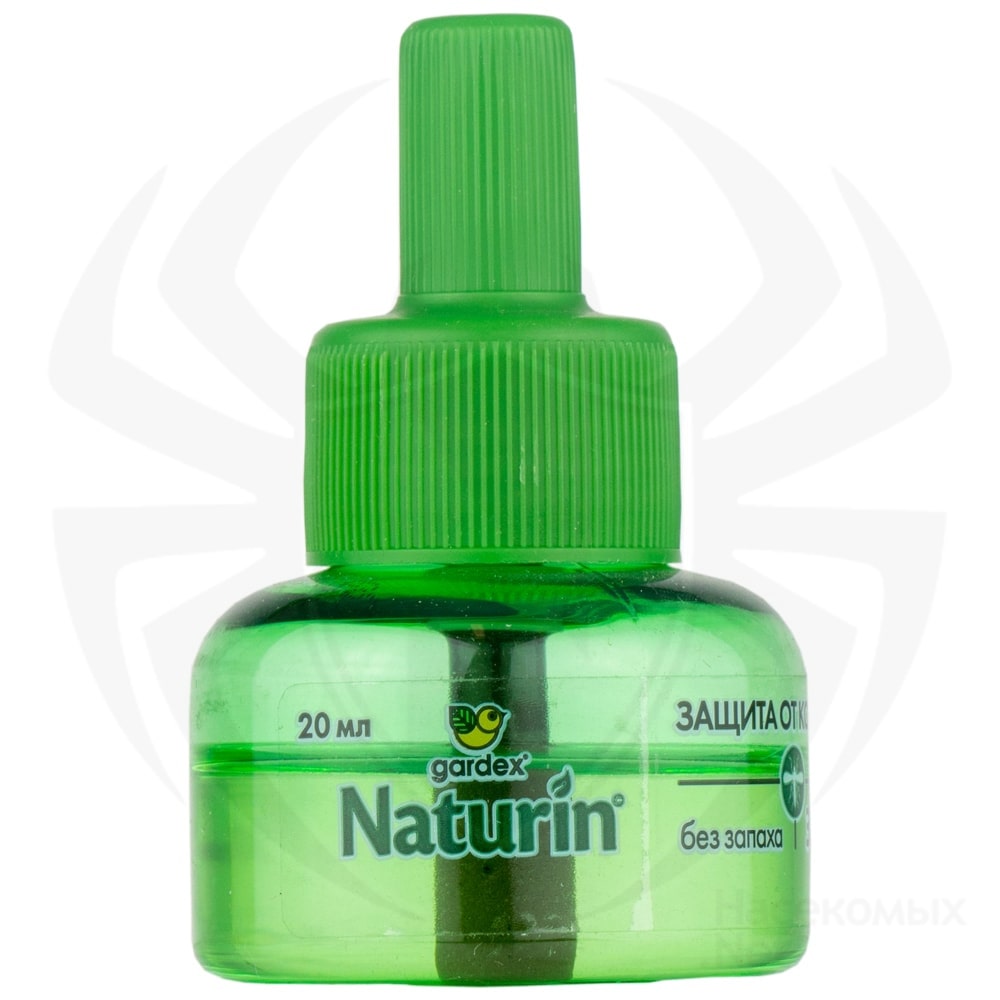 Gardex (Гардекс) Naturin жидкость от комаров (без запаха) (30 ночей), 20 мл. Фото N2