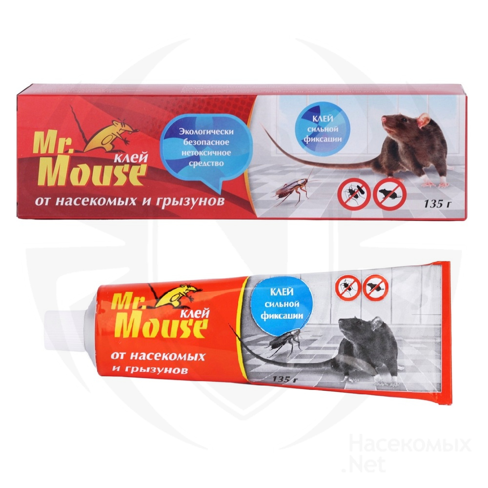 Mr.Mouse (Мистер Маус) клей от грызунов, крыс и мышей, 135 г