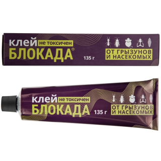 Блокада клей от грызунов, крыс и мышей, 135 г
