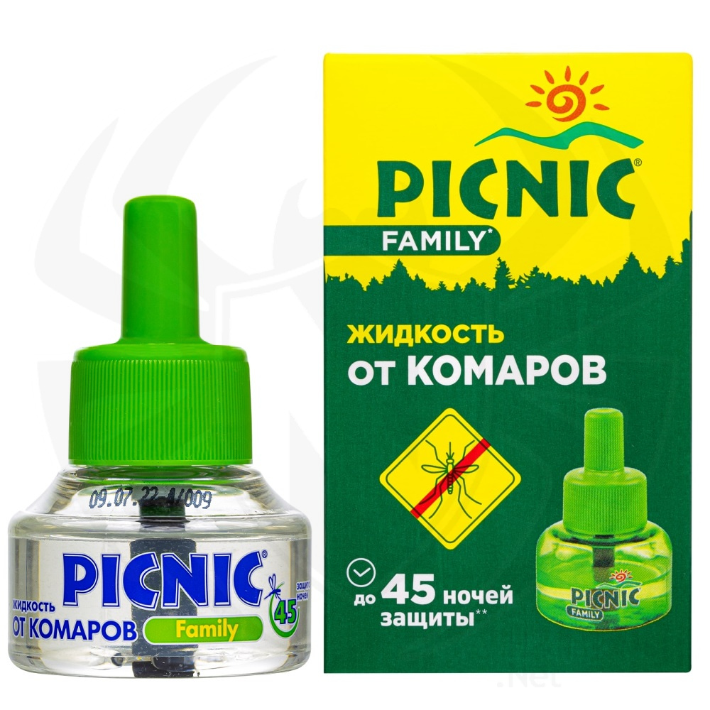 Picnic (Пикник) Family жидкость от комаров (45 ночей), 30 мл