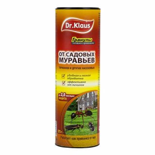 Dr.Klaus (Доктор Клаус) гранулы от садовых муравьев, тараканов (туба), 375 г