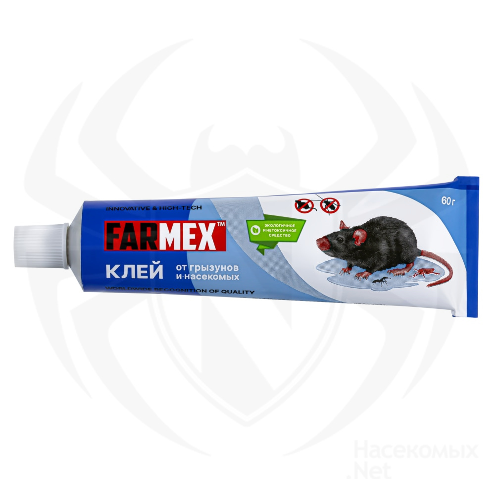 Farmex (Фармекс) клей от грызунов, крыс, мышей и насекомых, 60 г. Фото N3