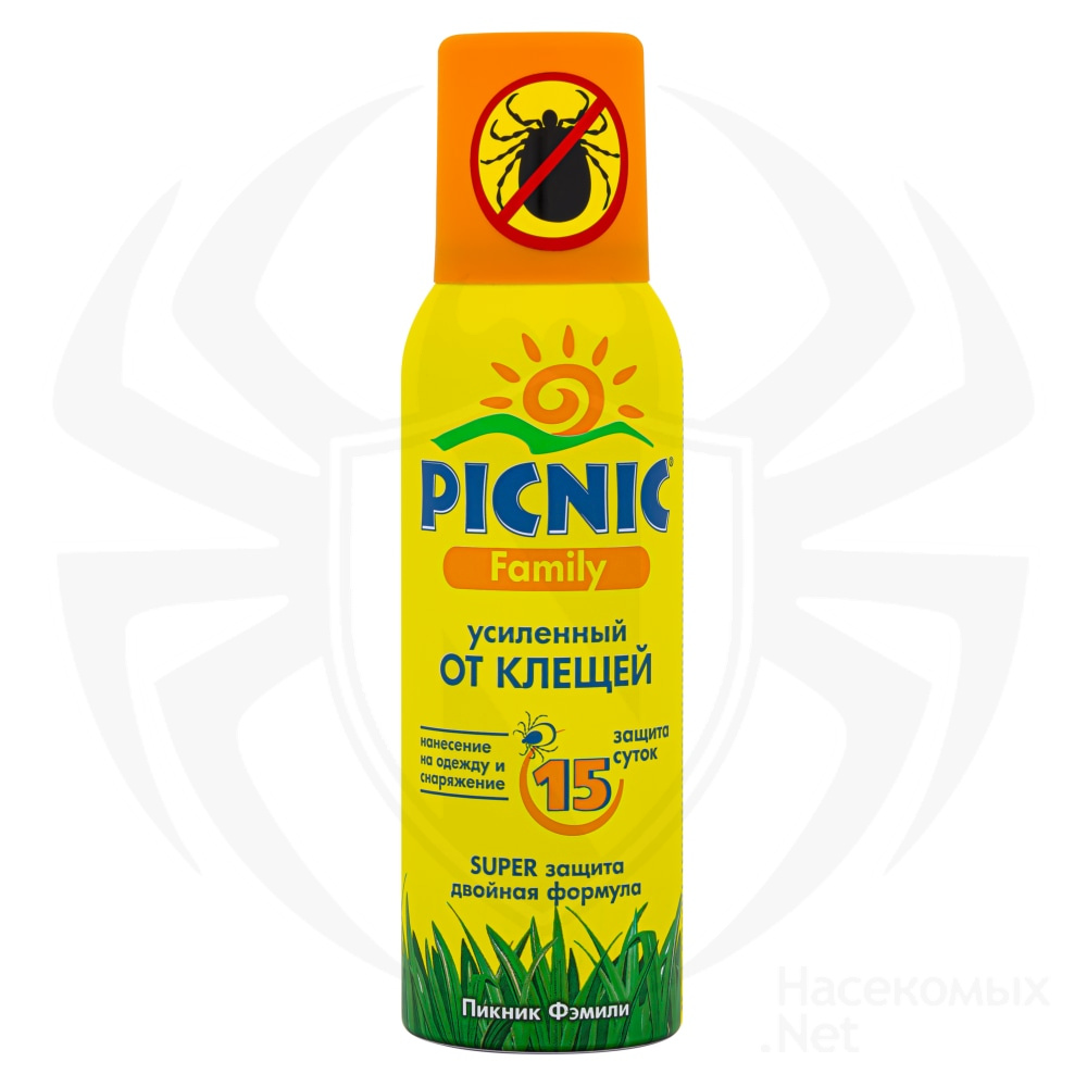 Picnic (Пикник) Family Super аэрозоль от клещей, 125 мл