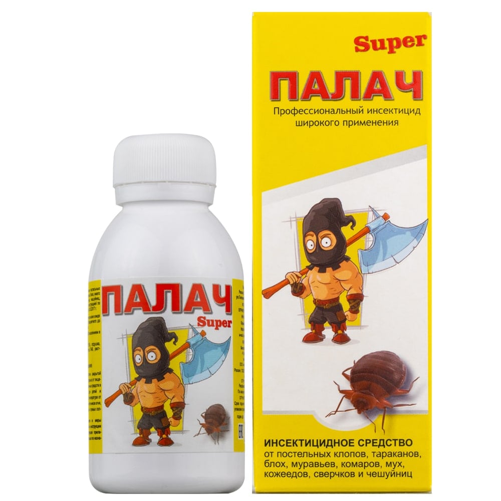 Палач "Super" средство от клопов, тараканов, блох, муравьев, 100 мл. Фото N9