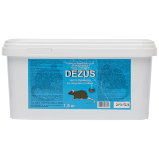 Dezus (Дезус) приманка от грызунов, крыс и мышей (тесто-брикеты) (салями), 1,5 кг