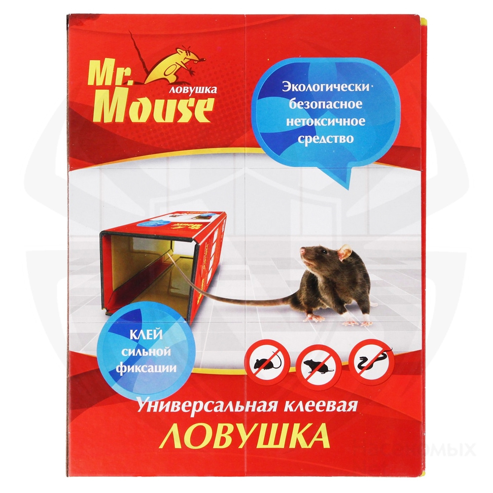 Mr.Mouse (Мистер Маус) клеевая ловушка для крыс (пластина), 1 шт