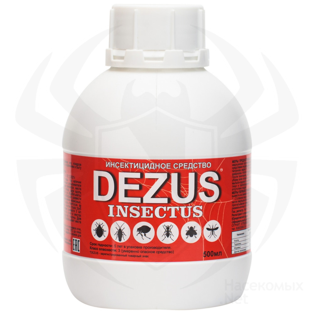Dezus (Дезус) Insectus средство от клопов, тараканов, блох, муравьев, 500 мл