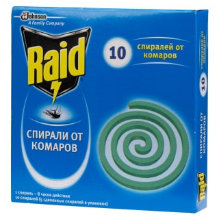 Raid (Рэйд) спирали от комаров, 10 шт