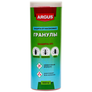 Argus (Аргус) гранулы от тараканов, муравьев, мух (туба), 100 г