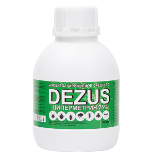 Dezus (Дезус) Циперметрин средство от клопов, тараканов, блох, муравьев, мух, комаров, клещей, ос, 500 мл