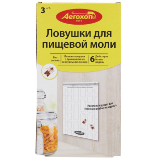 Aeroxon (Аэроксон) клеевые ловушки для пищевой моли, 3 шт