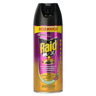 Raid (Рэйд) MAX аэрозоль от тараканов, муравьев, мух (от летающих и ползающих насекомых), 300 мл