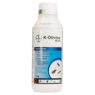 K-Othrine SC 50 (К-Отрин СК 50) средство от клопов, тараканов, блох, муравьев, комаров, мух, 1 л