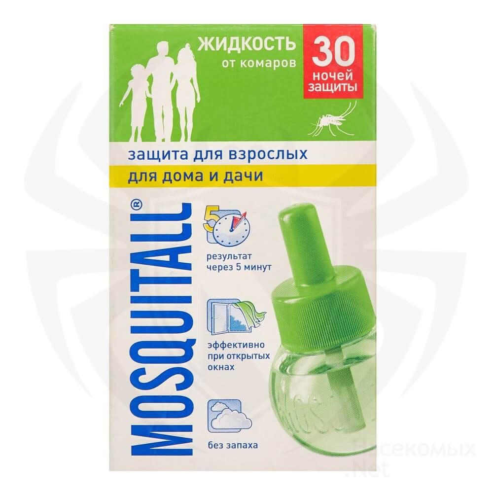 Mosquitall (Москитол) "Профессиональная защита" жидкость от комаров (без запаха) (30 ночей), 30 мл. Фото N7