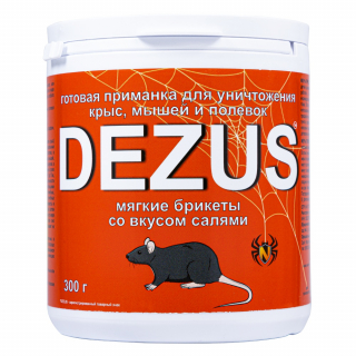 Dezus (Дезус) приманка от грызунов, крыс и мышей (мягкие брикеты) (салями), 300 г