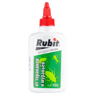 Rubit (Рубит) Зиндан Профи гель от тараканов и муравьев (туба), 100 г