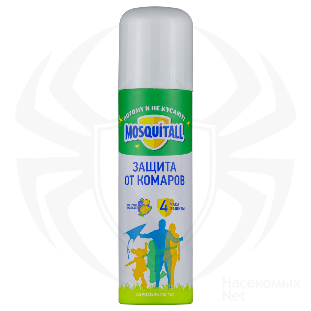 Mosquitall (Москитол) "Защита для всей семьи" аэрозоль от комаров (календула), 150 мл