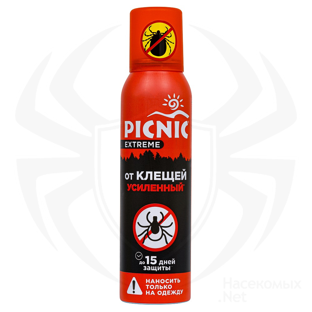 Picnic (Пикник) Extreme усиленный аэрозоль от клещей и комаров (акарицидно-репеллентный), 150 мл