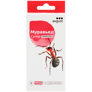 Avgust (Август) Муравьед Супер ловушки от муравьев, 4 шт